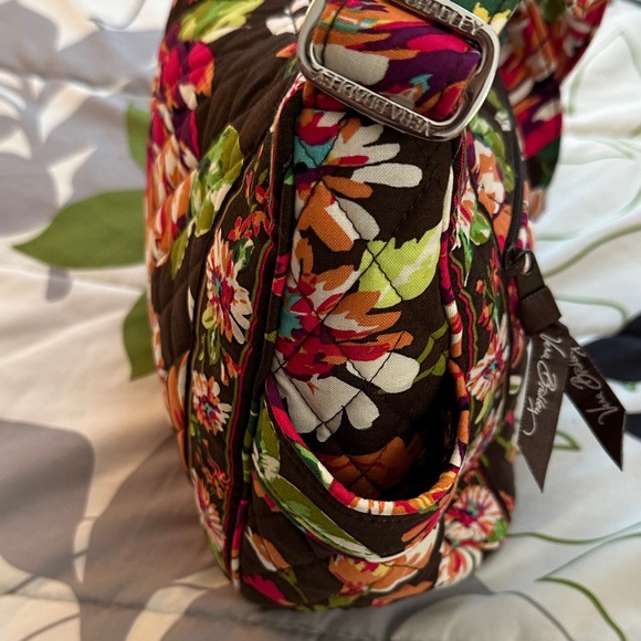 NWT Vera Bradley English Rose pattern Shoulder Bag - Picture 9 of 13